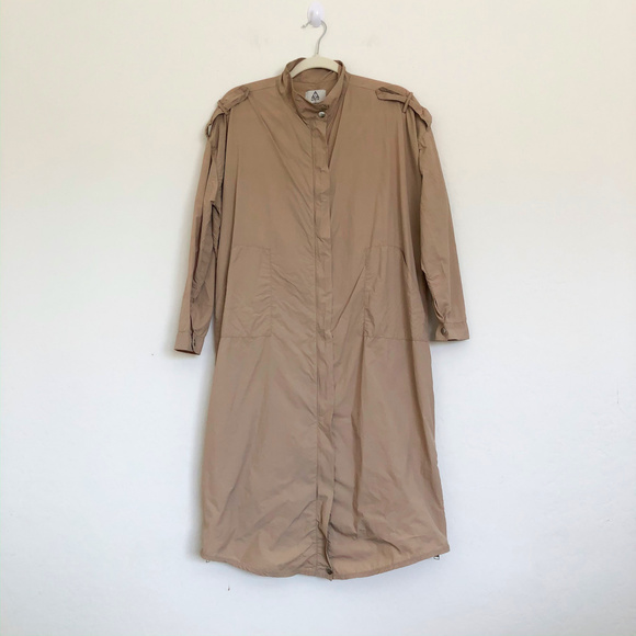 UNIF X Urban Outfitters Tan Zip Up Long Jacket - Picture 3 of 8